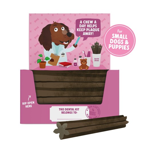 Denzel's Puppy Dental Sticks, Salmon, Spearmint & Coconut Oil thumbnail 3
