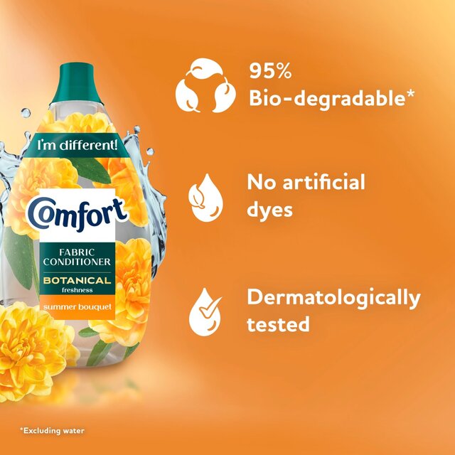 Comfort Botanical Fabric Conditioner Summer Bouquet 38 Washes thumbnail 2
