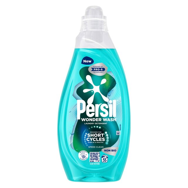 Persil Wonder Wash Speed Clean Non Bio Laundry Detergent 55 Washes thumbnail 2