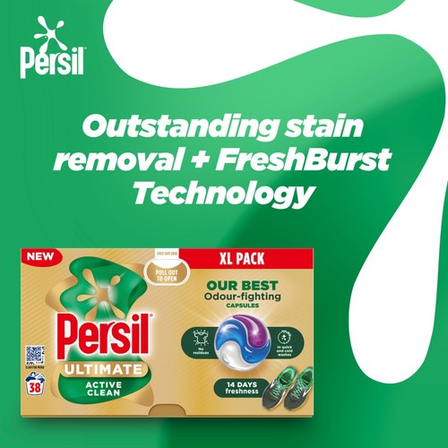 Persil Ultimate Washing Capsules Active Clean 38 washes thumbnail 5