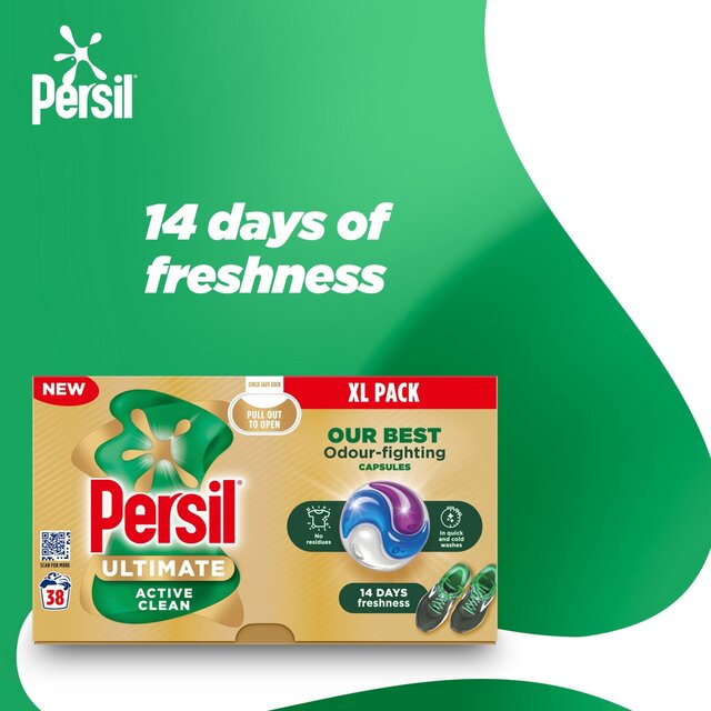 Persil Ultimate Active Clean Laundry Washing Capsules thumbnail 3