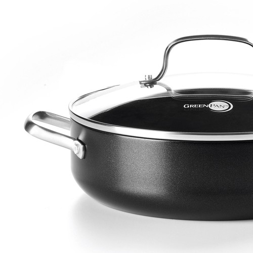 GreenPan Copenhagen Aluminium Non-Stick 28cm, 4.3 Litre Skillet with lid thumbnail 3