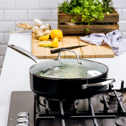 GreenPan Copenhagen Aluminium Non-Stick 28cm, 4.3 Litre Skillet with lid thumbnail 4