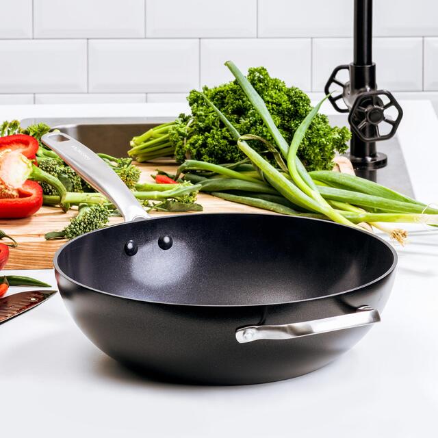 GreenPan Copenhagen Aluminium Non-Stick 30cm, 4.8L Wok thumbnail 3