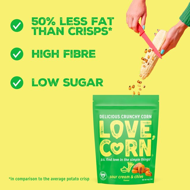LOVE CORN Sour Cream & Chive Crunchy Corn thumbnail 2