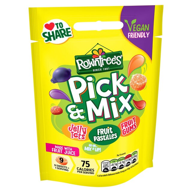 Rowntree's Pick & Mix Vegan Friendly Sweets Sharing Bag thumbnail 3