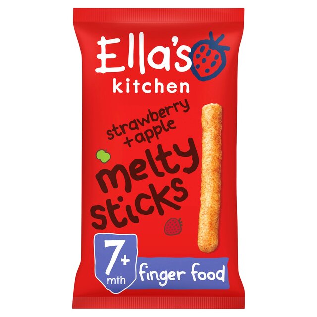 Ella's Kitchen Organic Melty Sticks Strawberry + Apple 7m+