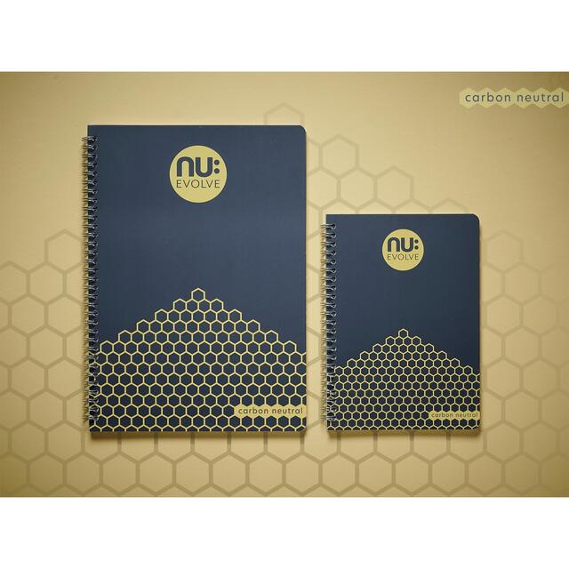Nu Evolve Neutral A4 Blue Wirebound Notebook thumbnail 3