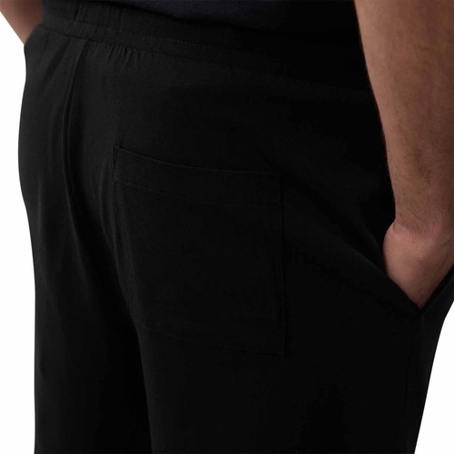 M&S Supima Cotton Blend Pyjama Shorts, M, Black thumbnail 5