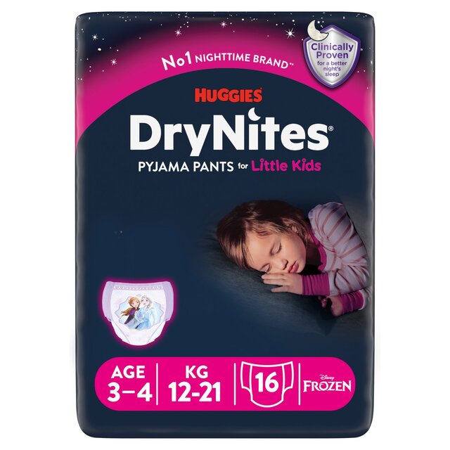 DryNites 3-4 yrs Girl Jumbo Pack