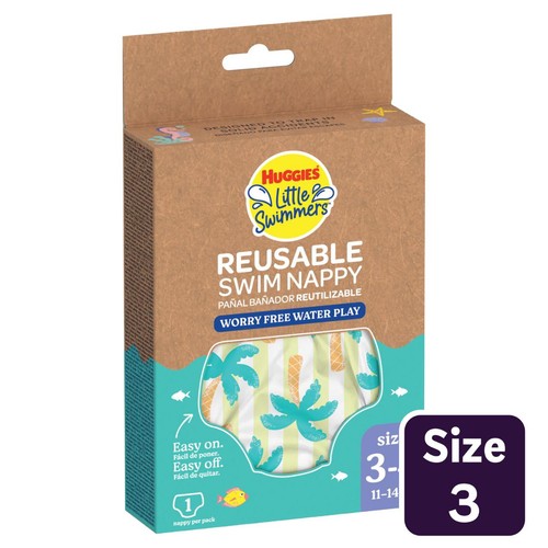 Huggies Little Swimmers Reusable Swim Pant Tropical Size 3-4 (11-14kg)