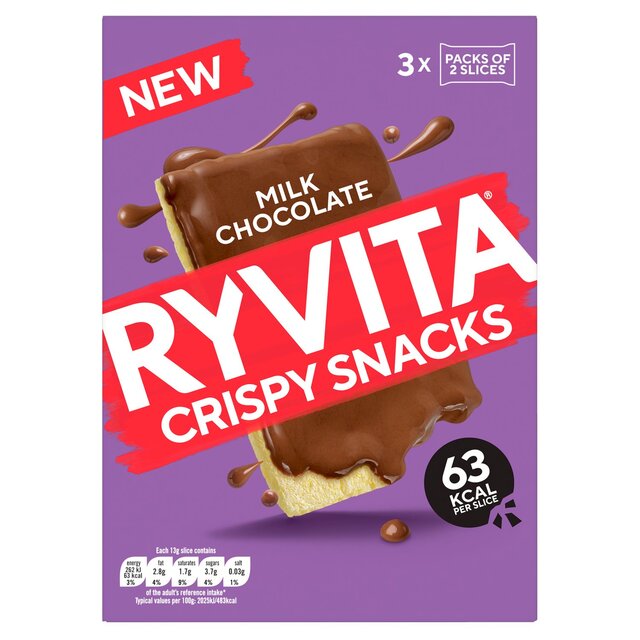 Ryvita Crispy Snacks Milk Chocolate Snack Packs