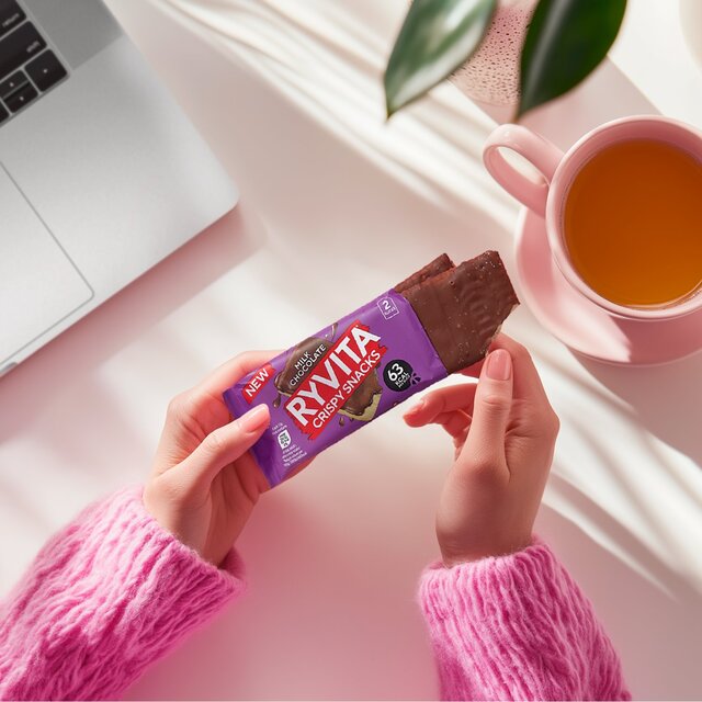 Ryvita Crispy Snacks Milk Chocolate Snack Packs thumbnail 3
