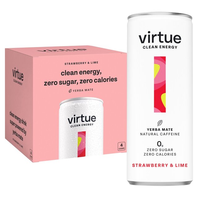 Virtue Yerba Mate Strawberry & Lime Clean Energy