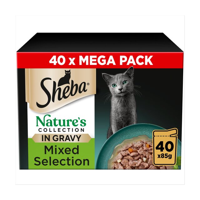 SHEBA Natures Collection Cat Pouches Mixed Selection in Gravy