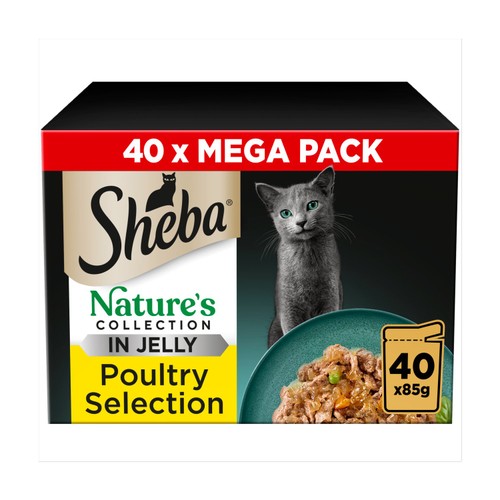 SHEBA Natures Collection Cat Pouches Poultry Collection in Jelly