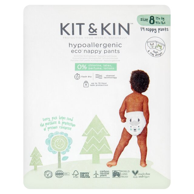 Kit & Kin Eco Nappy Pants Size 8