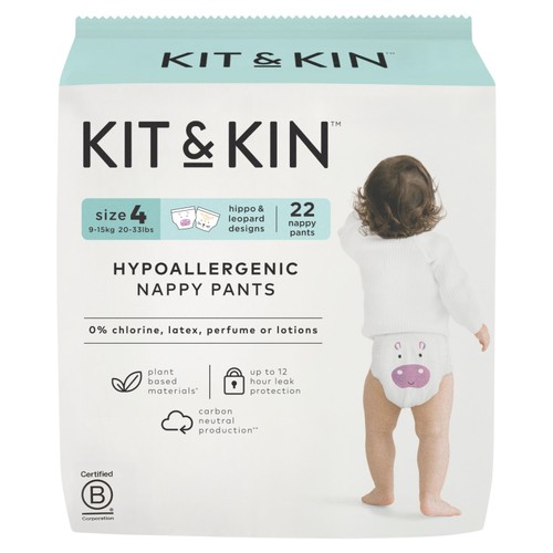 Kit & Kin Hypoallergenic Nappy Pants Size 4 (9-15kg) thumbnail 5