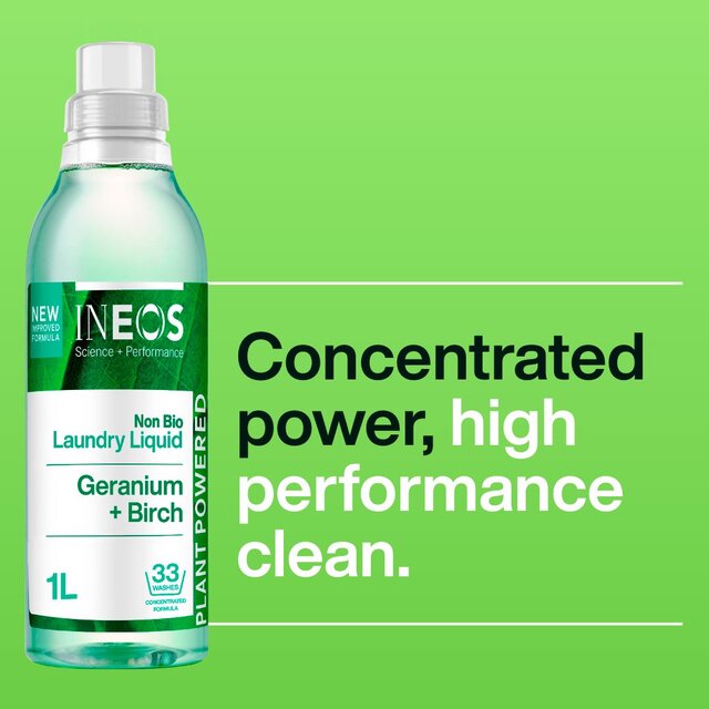 INEOS Non Bio Laundry Liquid Detergent Geranium + Birch 33 Washes thumbnail 6