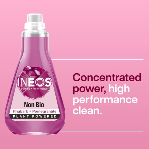 INEOS Non Bio Laundry Liquid Detergent Rhubarb + Pomegranate 33 Washes  thumbnail 5
