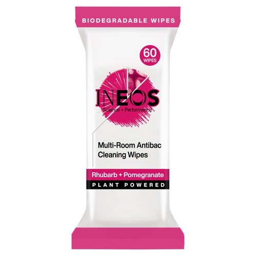 INEOS Antibac Multi-Room Surface Wipes Rhubarb + Pomegranate