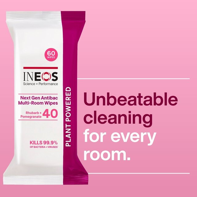 INEOS Antibac Multi-Room Surface Wipes Rhubarb + Pomegranate thumbnail 9