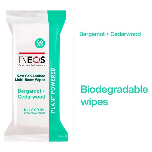 INEOS Antibac Multi-Room Surface Wipes Bergamot + Cedarwood thumbnail 2