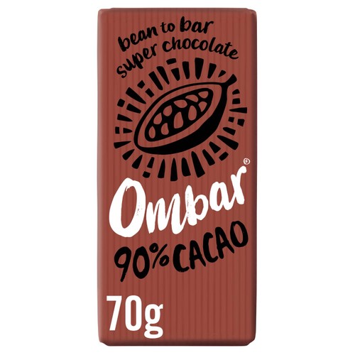 Ombar 90% Cacao Organic Vegan Fair Trade Dark Chocolate
