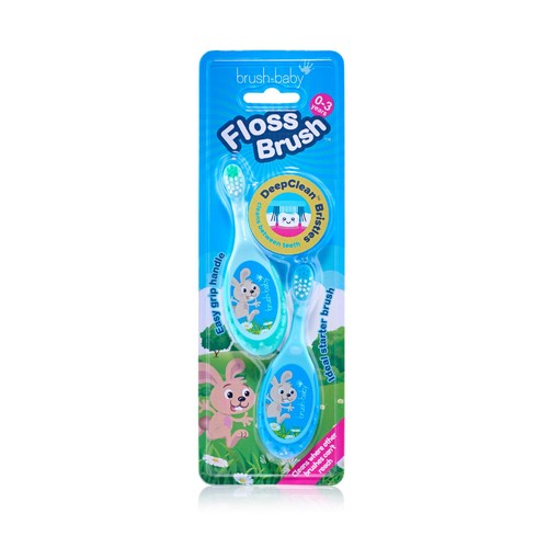 Brush-Baby Flossbrush 0-3 yrs Double Pack thumbnail 2