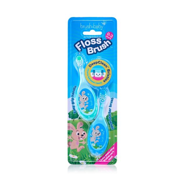 Brush-Baby Flossbrush 0-3 yrs Double Pack thumbnail 2