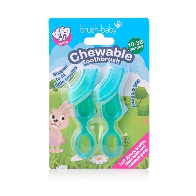 Brush-Baby Chewable Toothbrush Double Pack