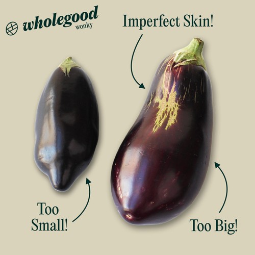 Wholegood Organic Wonky Aubergine thumbnail 3