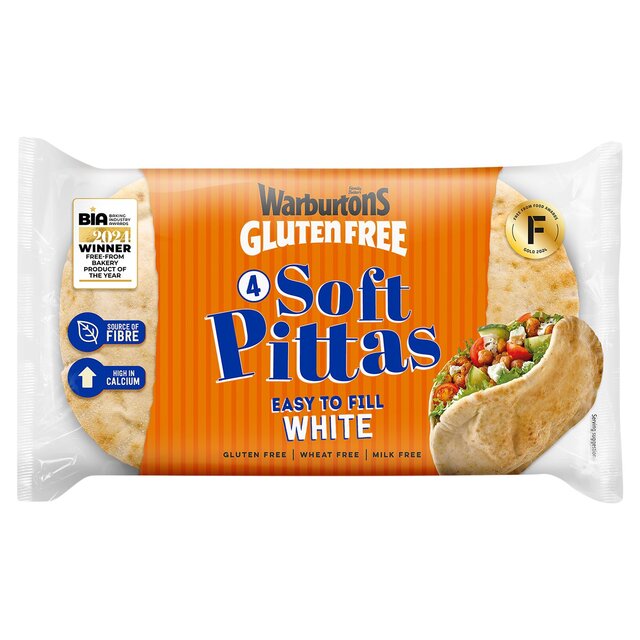 Warburtons GF 4 Soft White Pittas thumbnail 2