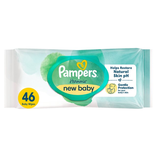 Pampers Harmonie New Baby Plastic Free Baby Wipes