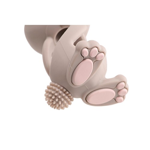Bobbie Bunny Baby Teether Toy Cappuccino Grey thumbnail 4