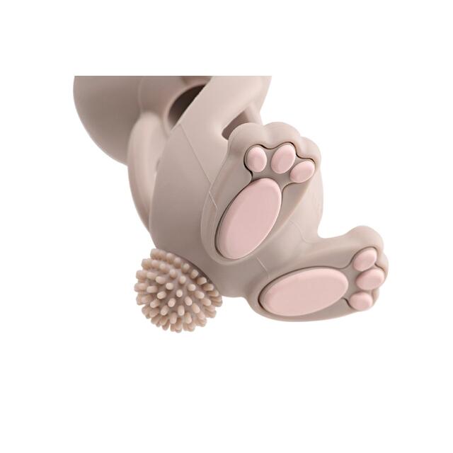 Bobbie Bunny Baby Teether Toy Cappuccino Grey thumbnail 4