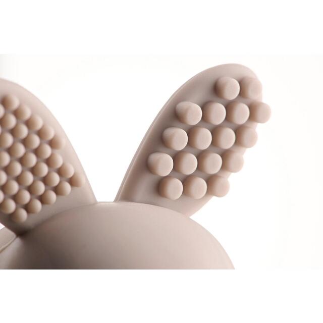 Bobbie Bunny Baby Teether Toy Cappuccino Grey thumbnail 6