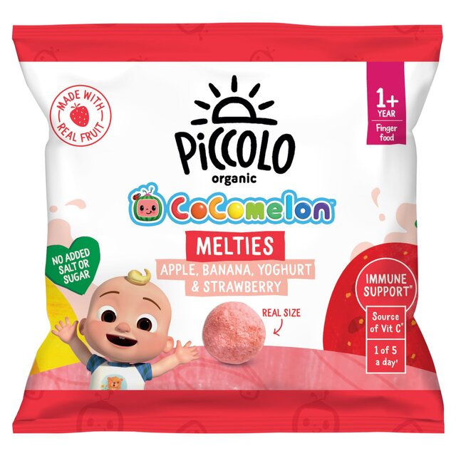 Piccolo Organic Melties Apple, Banana Yoghurt & Strawberry 1+yrs - Image 1