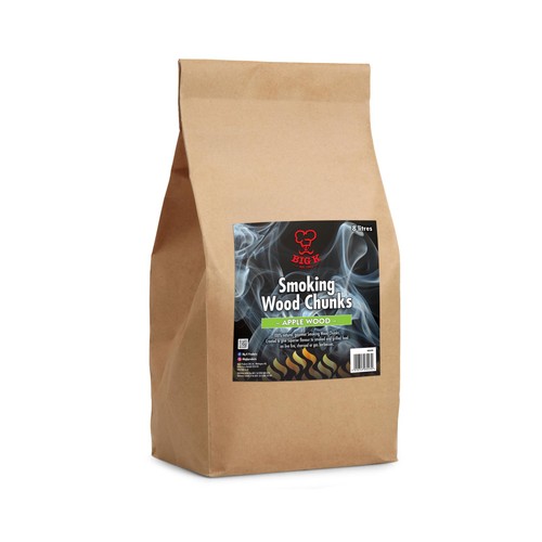 Big K Apple Smoking Wood Chunks bag