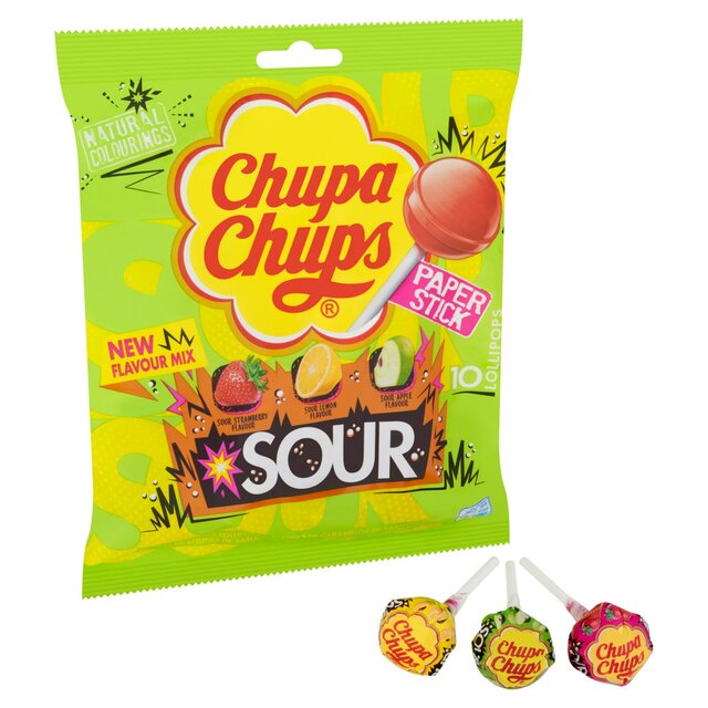 Chupa Chups Sour 10 Bag thumbnail 3