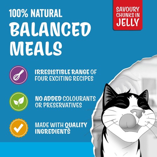 Felix Original Fish Selection in Jelly Wet Cat Food thumbnail 4