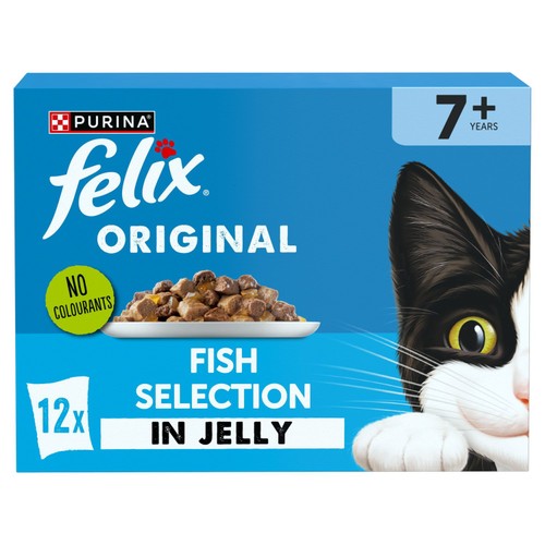 Felix Original Cat Food Senior 7+ Fish Selection in Jelly Wet Cat Food thumbnail 9