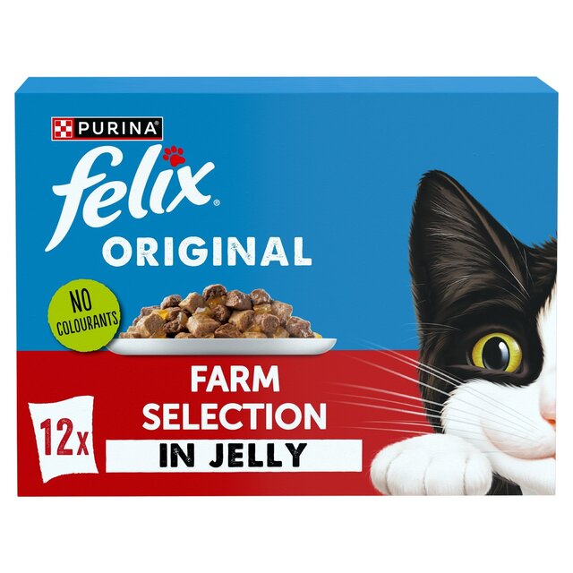 Felix Original Farm Selection in Jelly Wet Cat Food