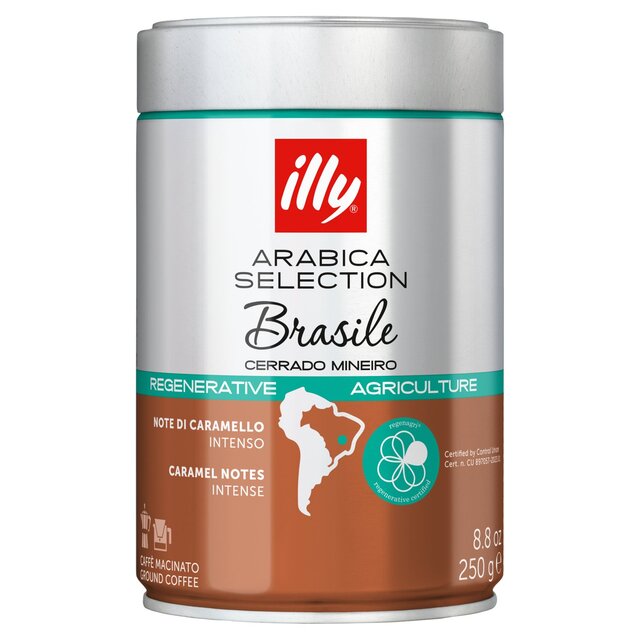illy Cerrado Mineiro Brazil Ground Coffee  - Regenerative Agriculture thumbnail 2