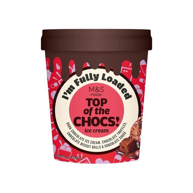 M&S Fully Loaded Top of the Chocs Ice Cream