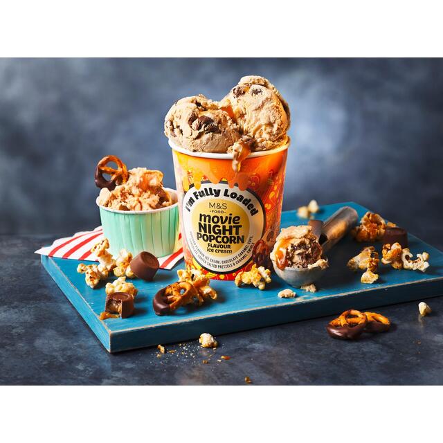 M&S Fully Loaded Movie Night Popcorn Flavour Ice Cream thumbnail 3
