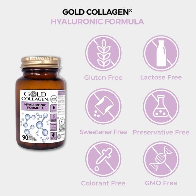 Gold Collagen Hyaluronic Formula Tablets thumbnail 4