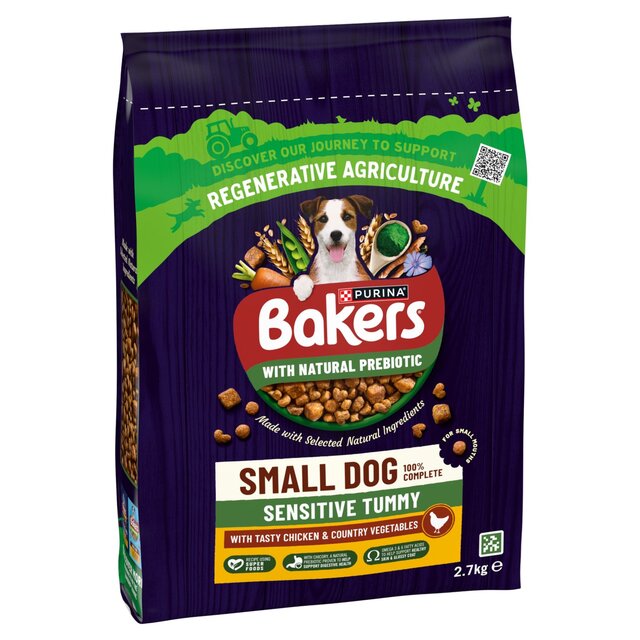 Bakers Small Dog Sensitive Tummy Chicken & Veg Dry Dog Food thumbnail 3
