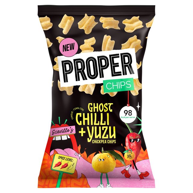 PROPER Chips Ghost Chilli & Yuzu Chickpea Chips