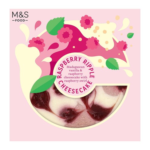 M&S Raspberry Ripple Cheesecake
